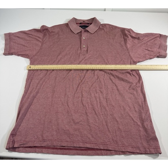 Greg Norman Men's Red Polo Shirt Short Sleeve, Size Medium - Picture 3 of 7